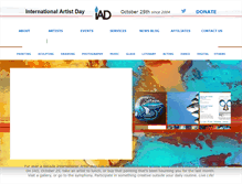 Tablet Screenshot of internationalartistday.com